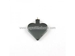 Hematite Heart Pendant